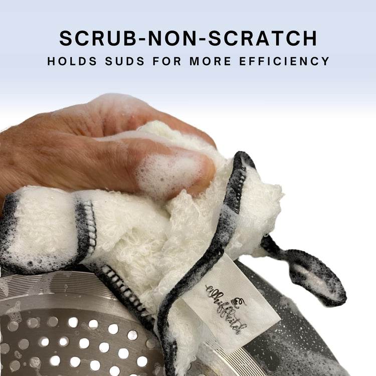 Dishcloths Kitchen Dishrag Cleaning Scrub Reusable 6pk 6x7in (6 Count)