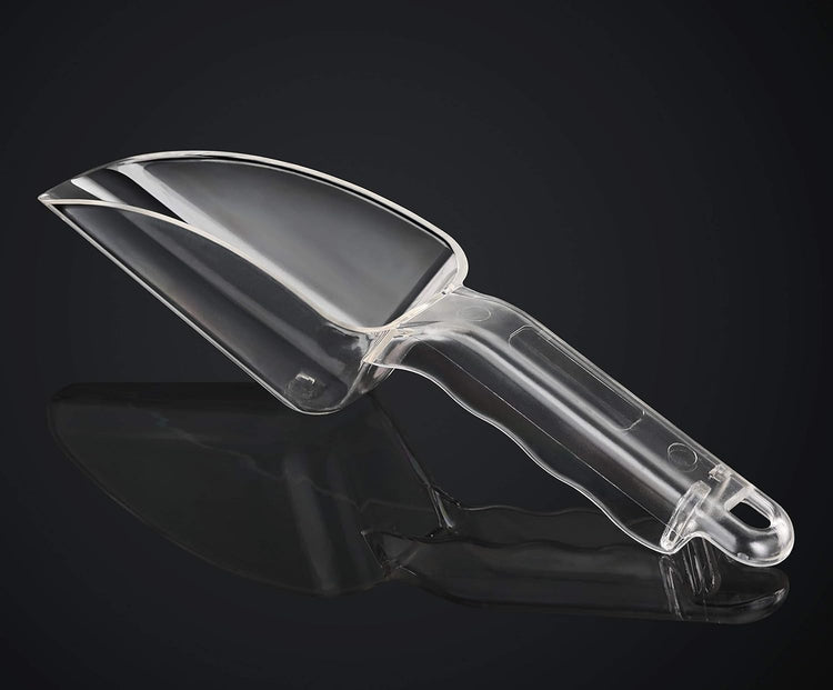 New Star Foodservice 34387 Polycarbonate Plastic Utility Ice Scoop, Clear, 6-Ounce