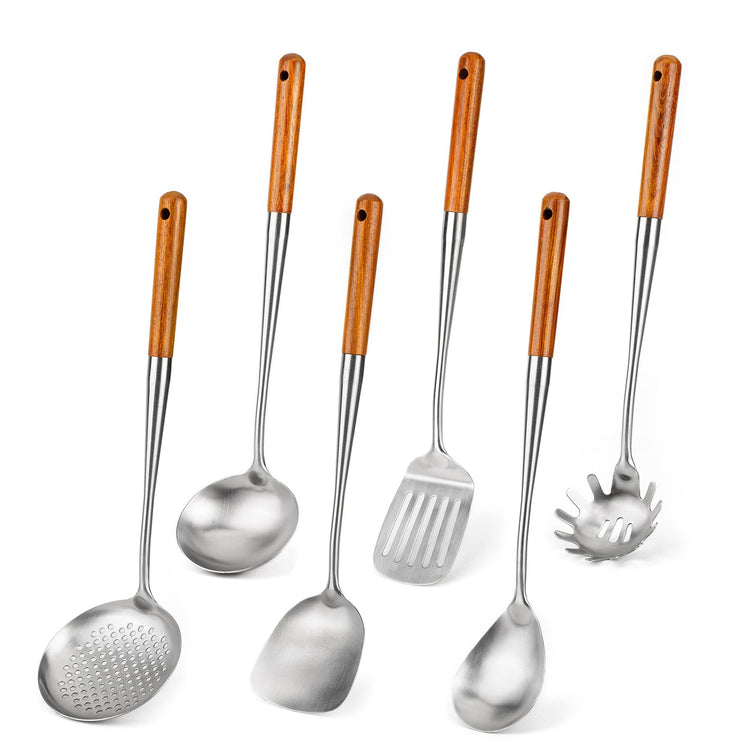 304 Stainless Steel Kitchen Utensil Sets (6 Count)