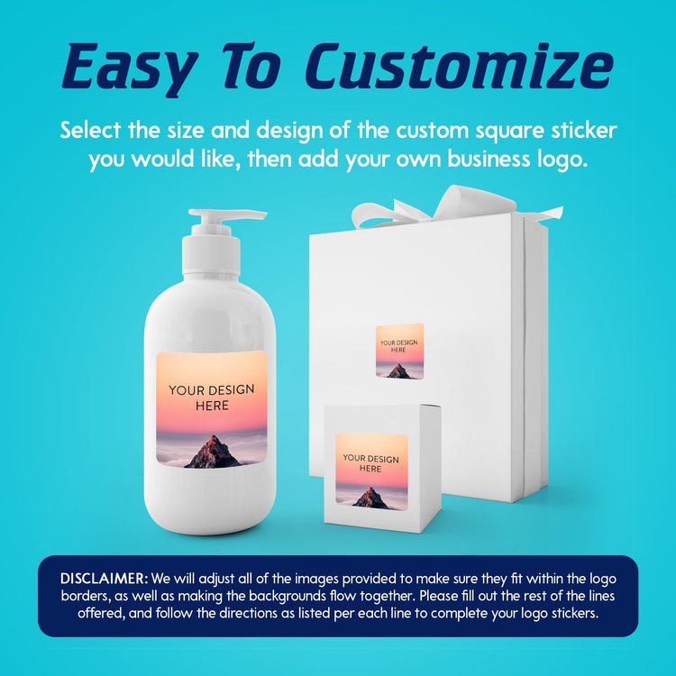 Custom Vinyl Stickers Your Image (100 Count)