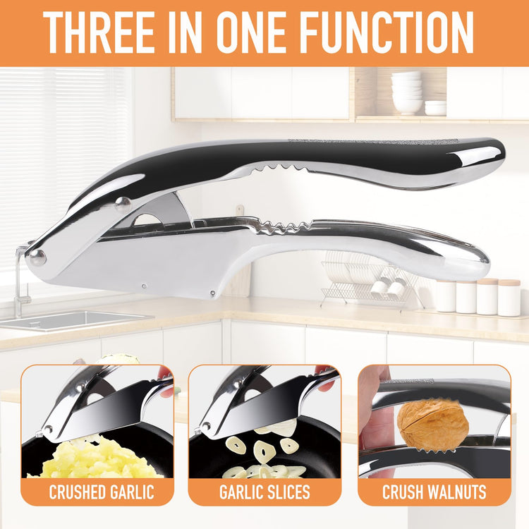 Garlic press and slicer 2 in 1