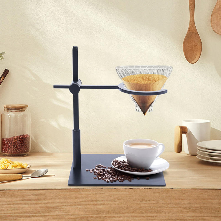 Coffee Dripper Holder Silicone Base Glass Funnel Stand Portable Coffee Dripper Rack Hight Adjustable for Home Kitchen