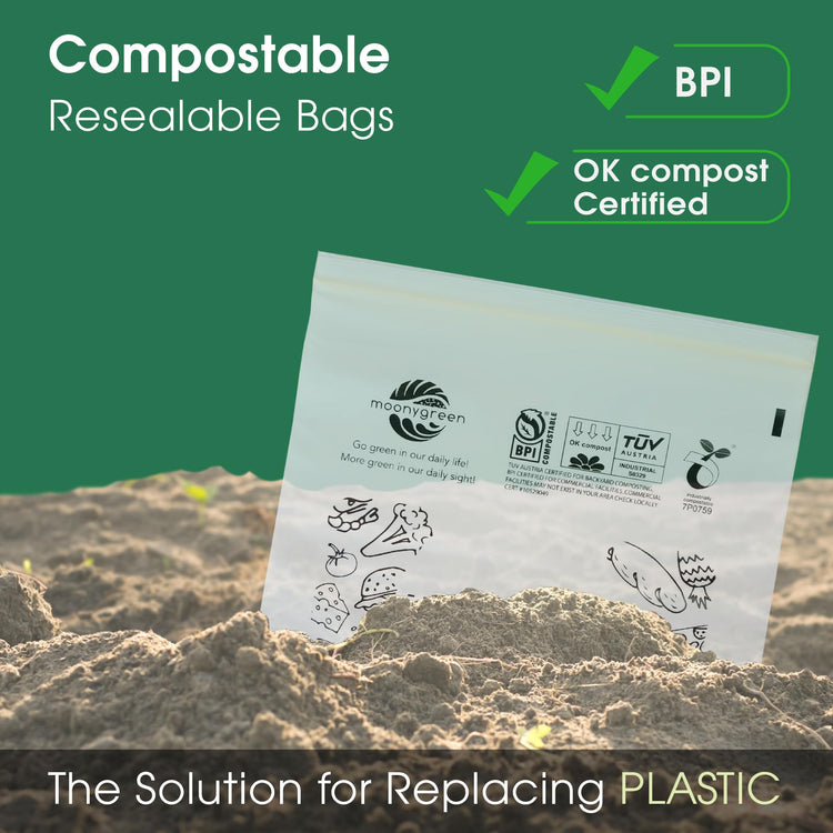 Compostable Food Storage Bags (50 Count)