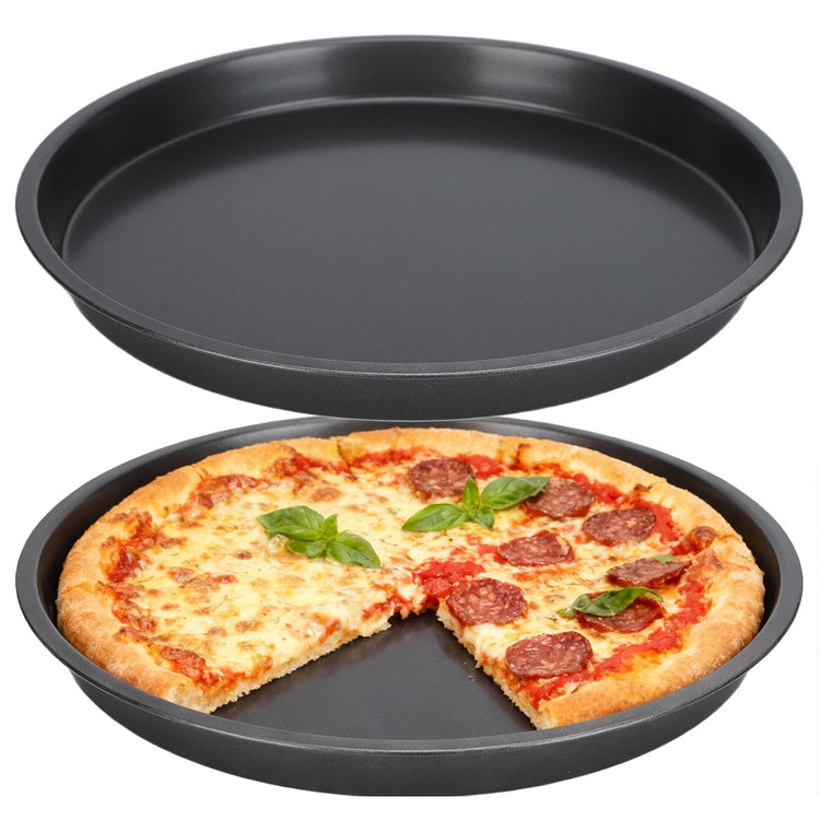 2Pcs 12 inch Pizza Pan for Oven (2 Count)