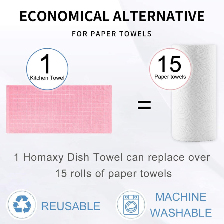 100% Cotton Terry Kitchen Towels (6 Count)
