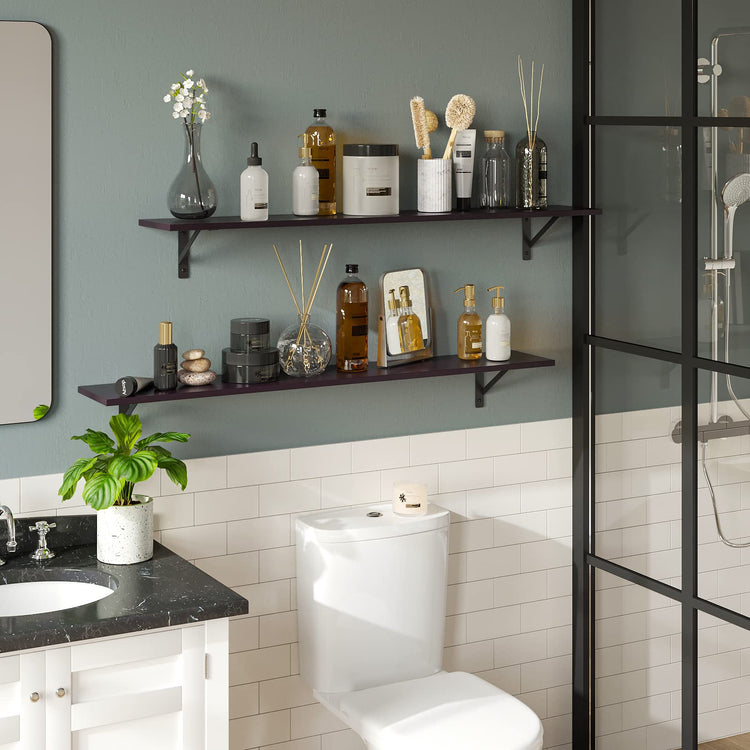 Long Wall Shelves (2 Count)