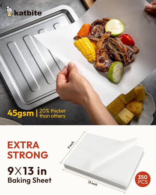 350 Pcs White Parchment Paper Baking Sheets