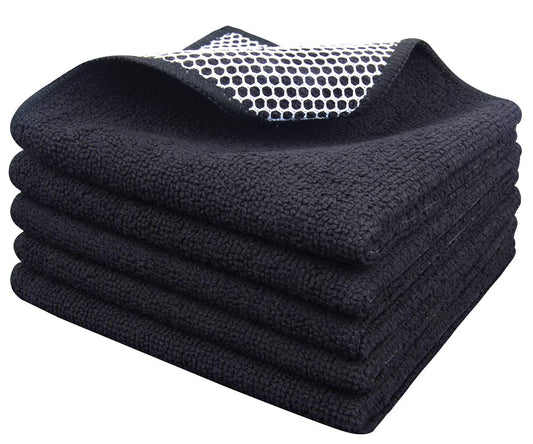Dish Cloth for Washing Dishes Kitchen Washcloth Cleaning Cloth (5 Count)