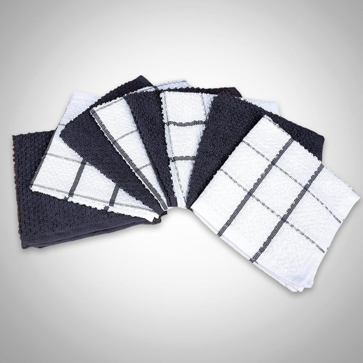 Cotton Kitchen Dish Cloths Set of 8 (8 Count)