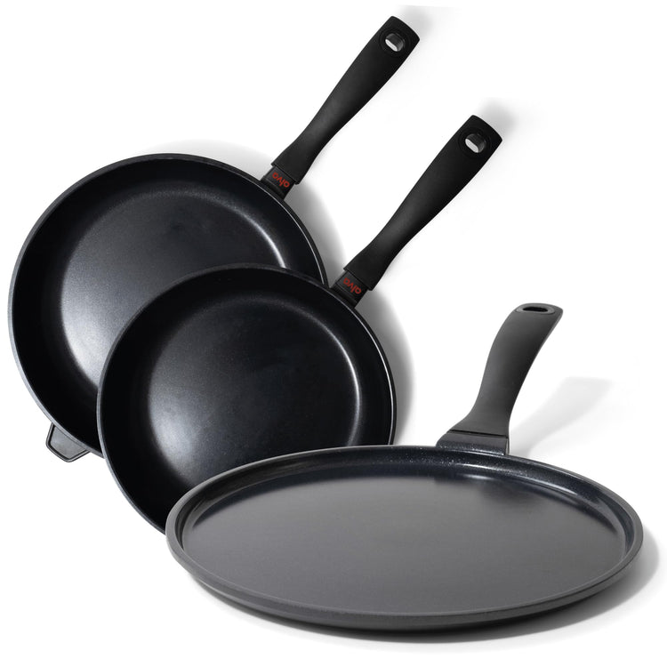 Energy Ceramic Nonstick Frying Pan & Crepe Pan Set (3 Count)