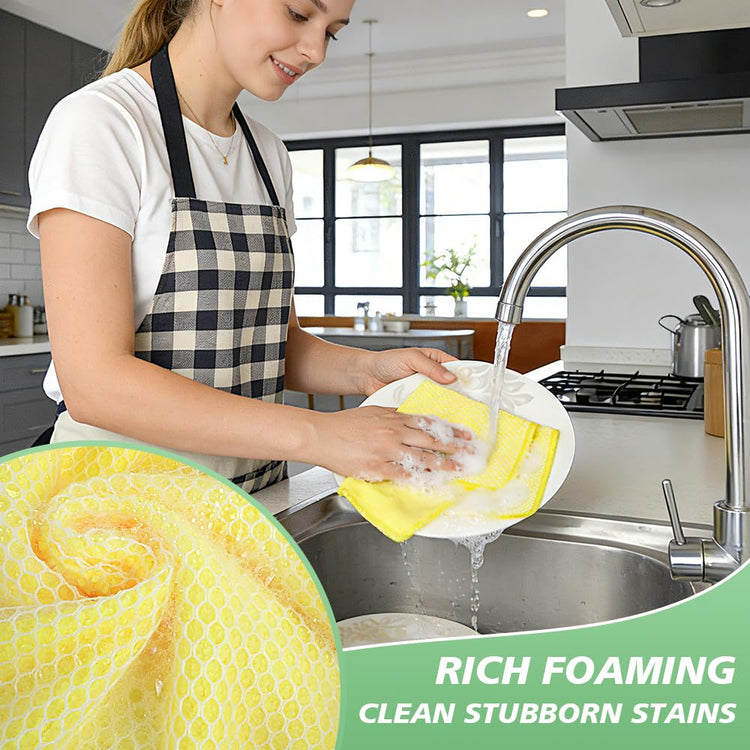 Dish Cloth for Washing Dishes Kitchen Washcloth Cleaning Cloth (10 Count)