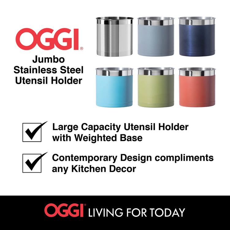 Stainless Steel Jumbo Utensil Holder