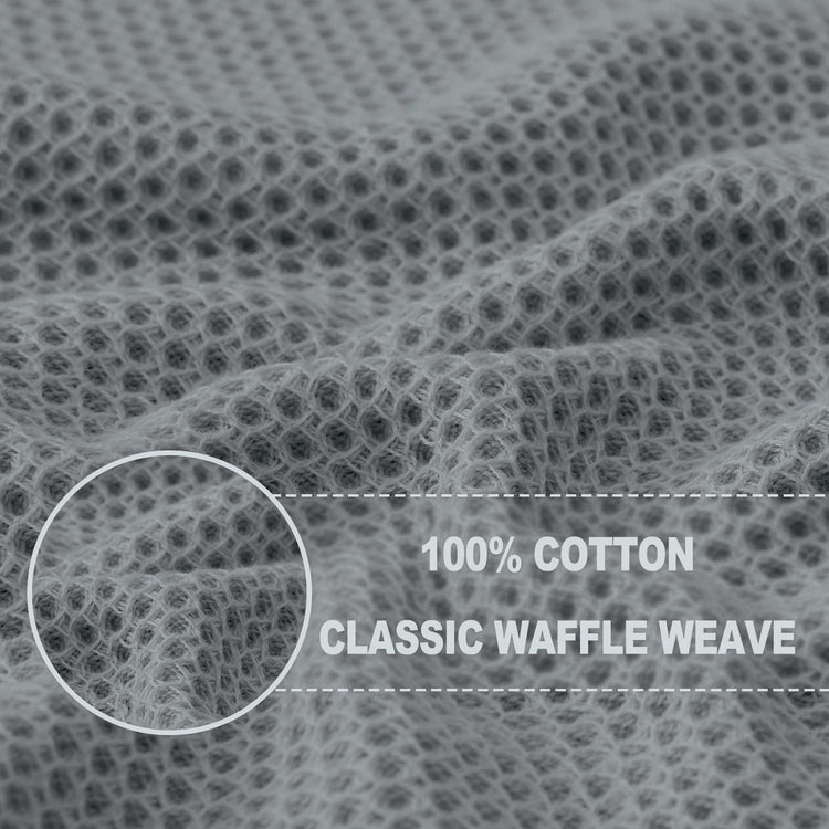 100% Cotton Waffle Weave Kitchen Dish Towels 8 (8 Count)