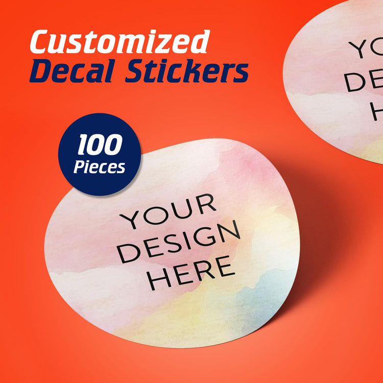 Custom Vinyl Stickers Your Image (100 Count)
