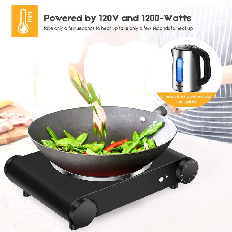 1200W Infrared Single Burner Electric Hot Plate