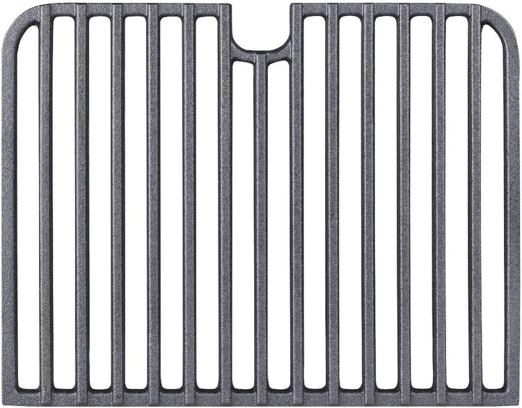 Cast Iron Go Grate (2), 5.8lbs, Rectangular, Heavy, Preseasoned, Non-Stick, Cooking-Grates, Fits Go Anywhere Charcoal and Gas Models