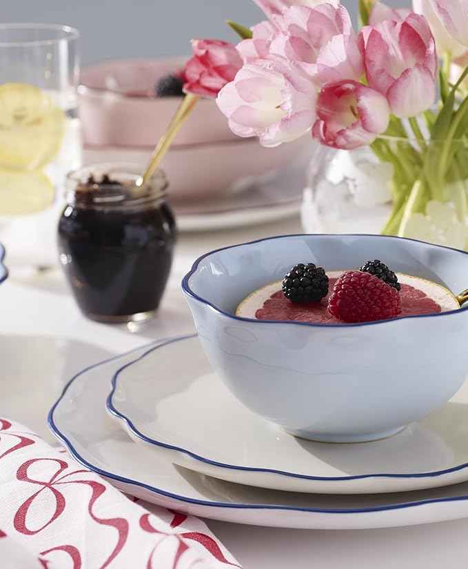 kate spade new york Garden Party 16-Piece Dinnerware Set, Blue