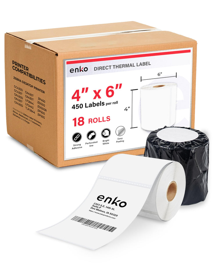 4 x 6 in 18 Rolls (8100 Count)