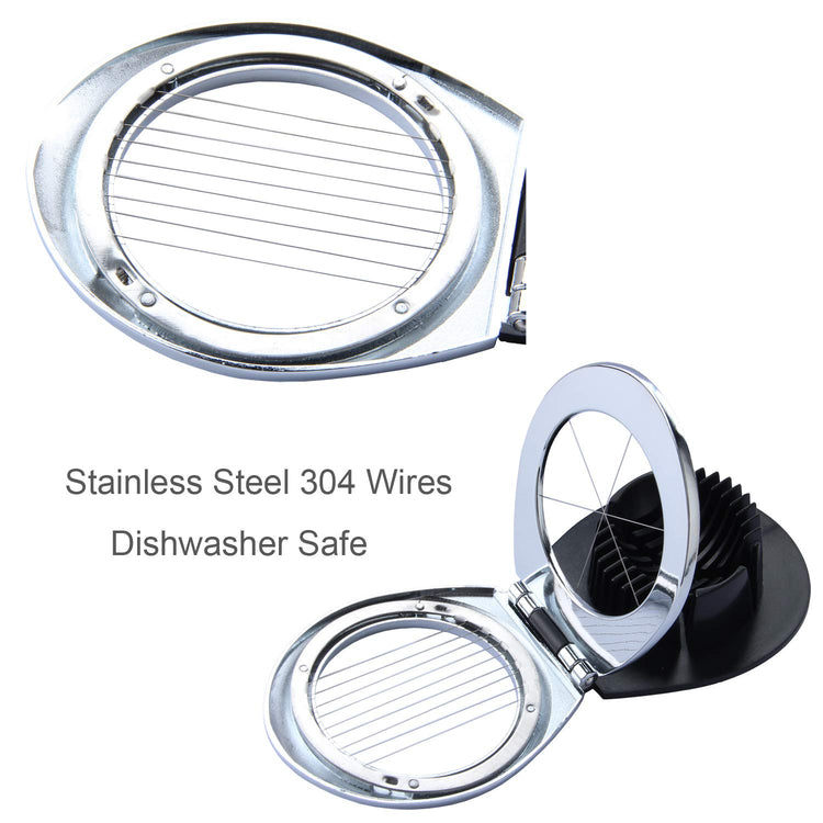 Multi Function Stainless Steel Egg Slicer for Hard Boiled Eggs