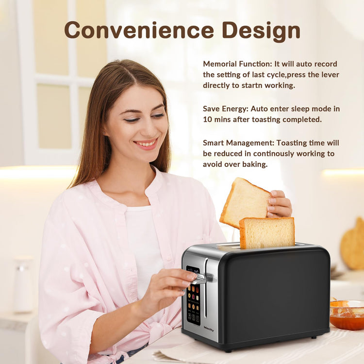 2 Slice Touch Screen Toaster