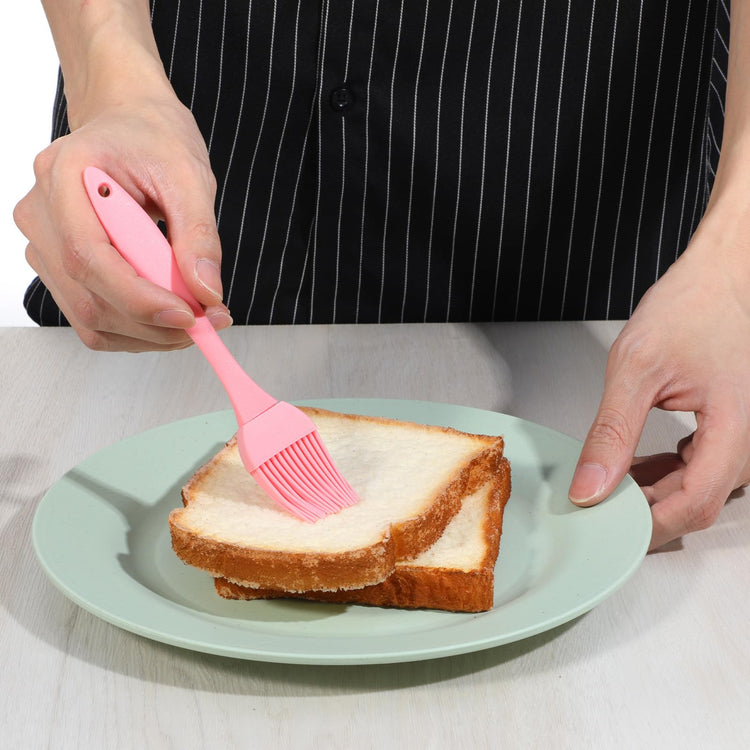 4 Pcs Silicone Basting Pastry Brush Heat Resistant Oil Brush for Cooking Kitchen Food Baking Butter Baster BBQ Grill Dishwasher Safe Multicolor for Sauce Marinade Meat Glazing (4 Count)