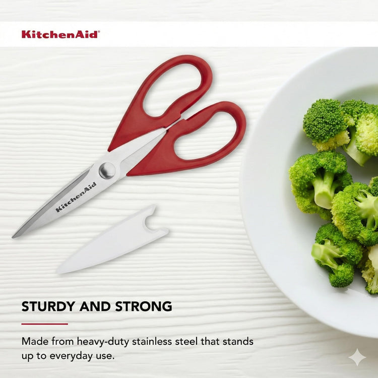 All Purpose Kitchen Shears with Protective Sheath Durable Stainless Steel Scissors