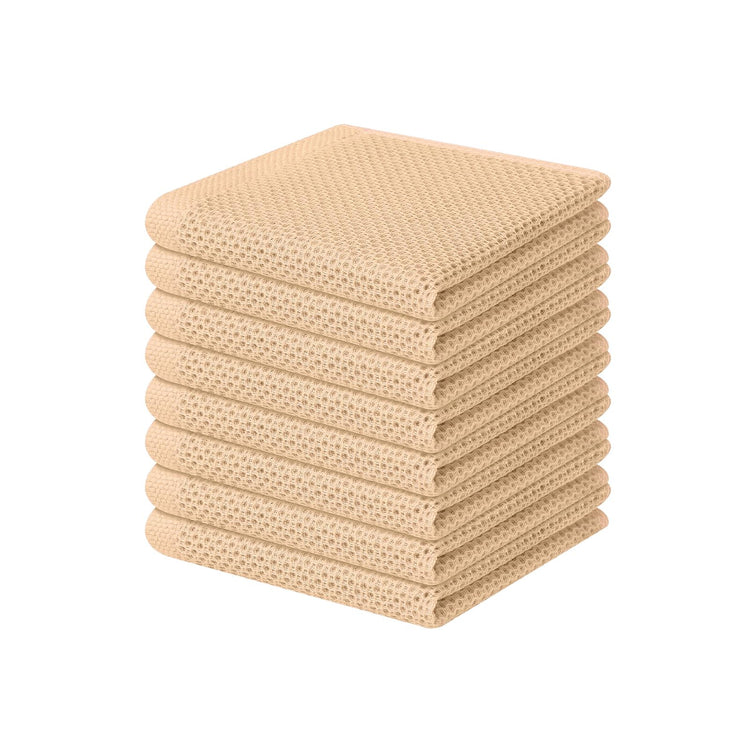 100% Cotton Waffle Weave Kitchen Dish Cloths 8 (8 Count)
