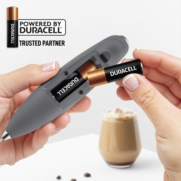Powerful Milk Frother Wand With Duracell Batteries