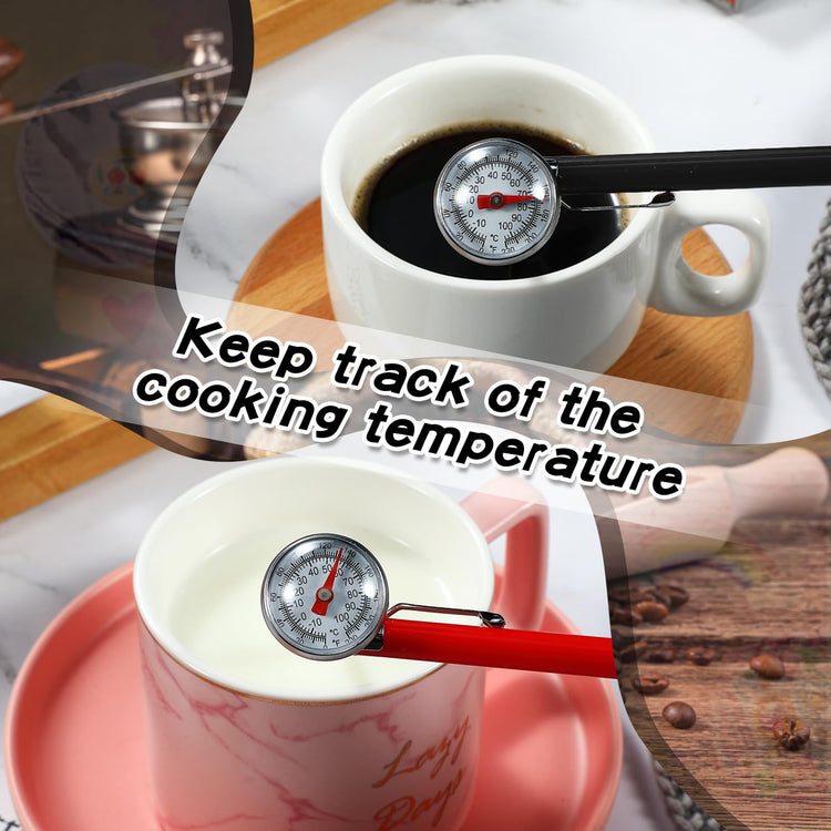 6 Pcs Stainless Steel Kitchen Dial Thermometer 5" (6 Count)