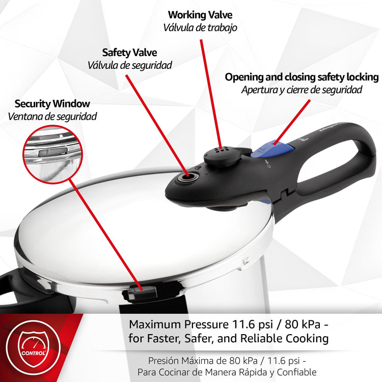 Favorit 8 Quart Pressure Cooker
