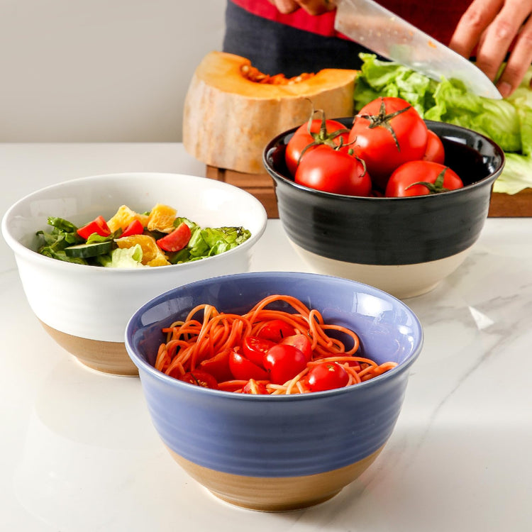 Large Ceramic Soup Bowls Set of 4 (4 Count)