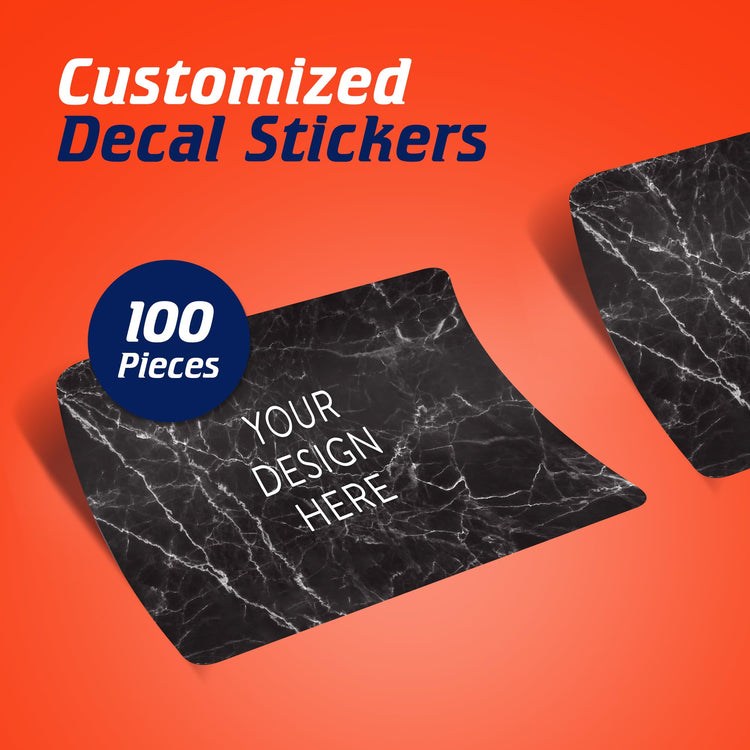Custom Vinyl Stickers Your Image (100 Count)