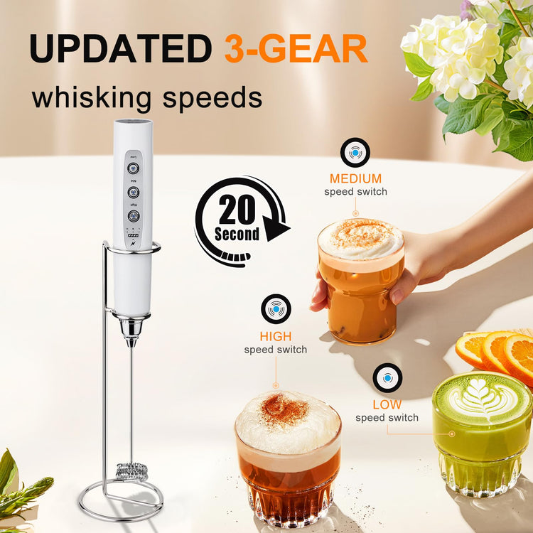Handheld Milk Frother Wand for Coffee