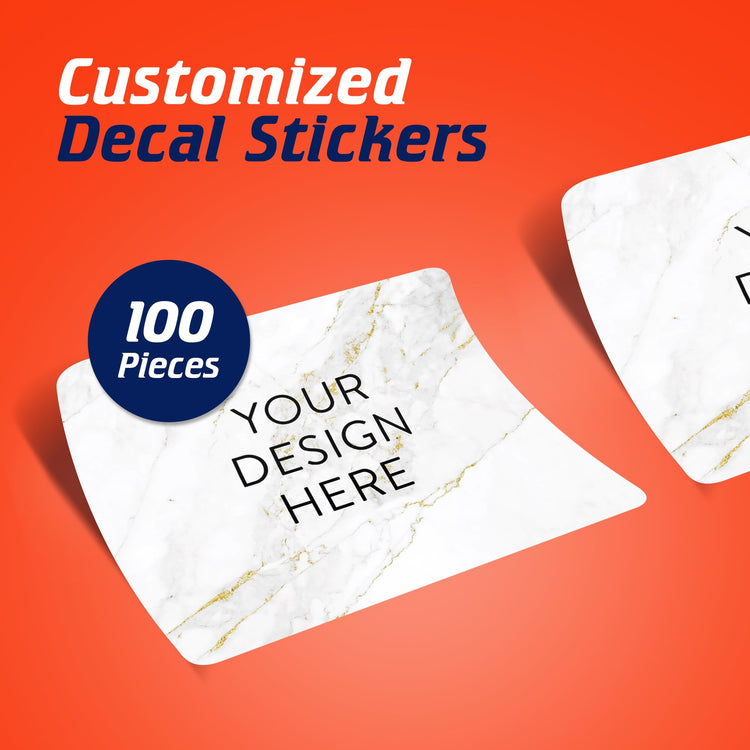 Custom Vinyl Stickers Your Image (100 Count)