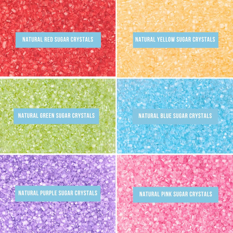 Dye Free Rainbow Decorating Sugar 6 Cell Jar (2.75 Ounce)