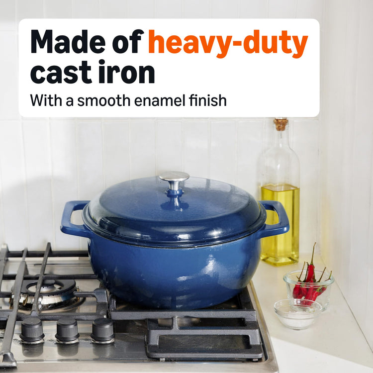 Enameled Cast Iron Dutch Oven Pot with Lid