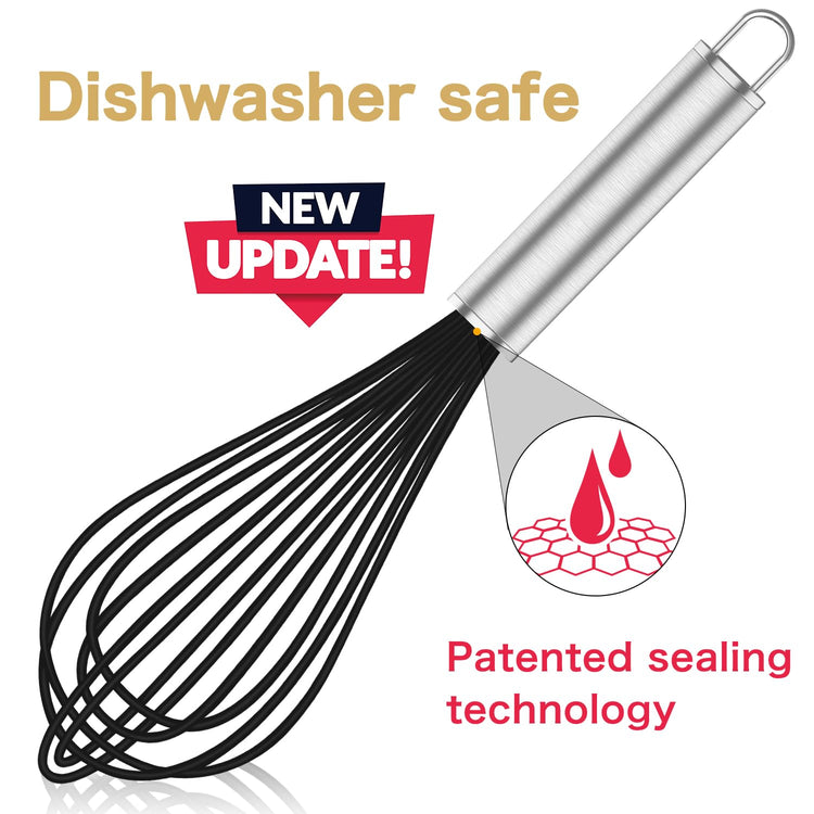 Black Silicone Whisk Set of 3 (3 Count)