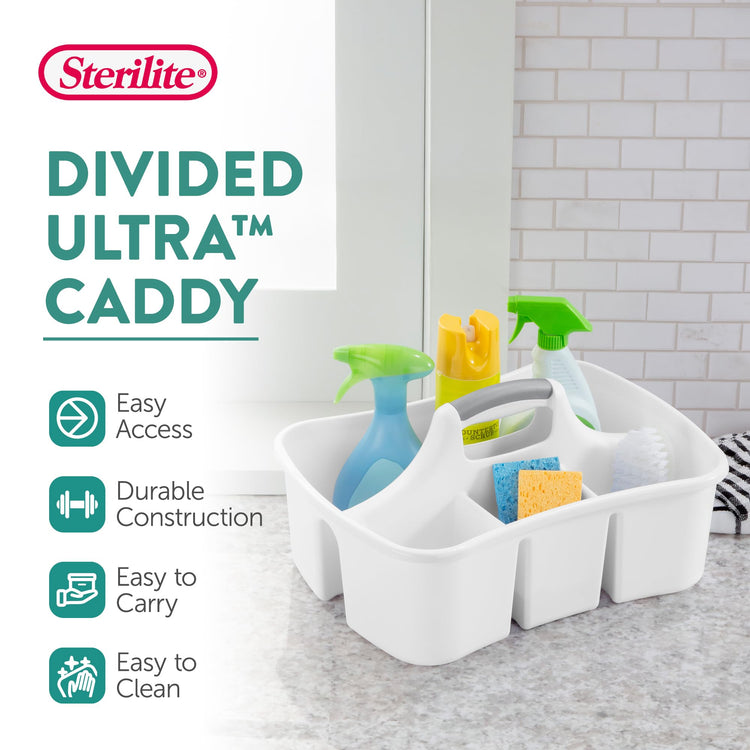 Divided Ultra Caddy Storage Organizer for Bathroom (6 Count)