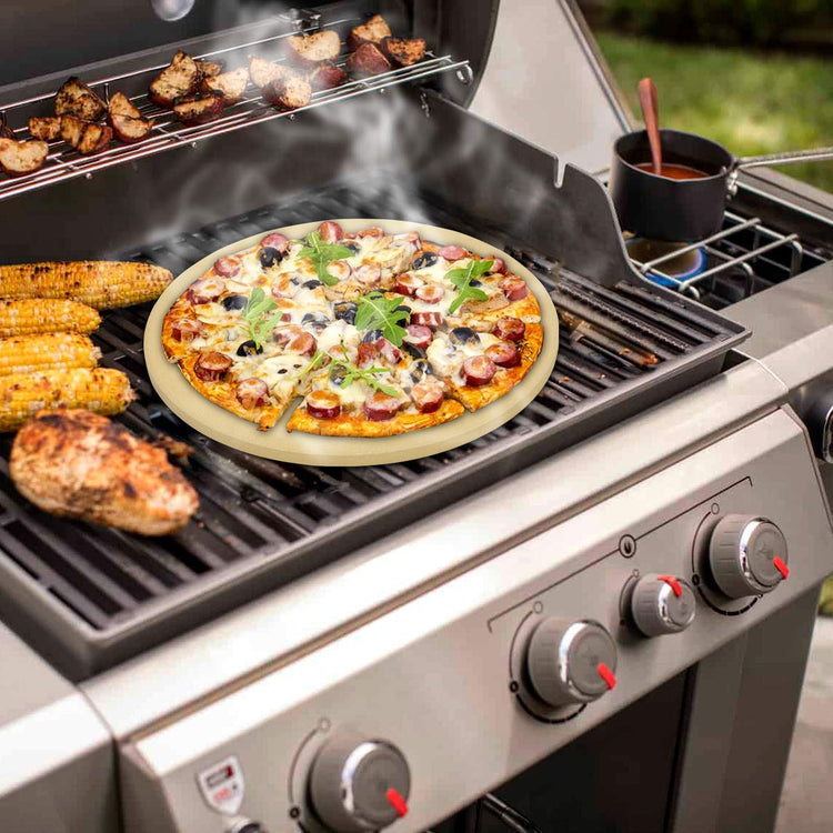 15" Round Pizza Stone for BBQ Oven Grill