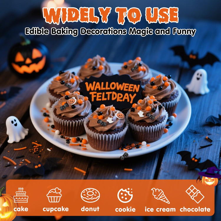 Edible Pumpkin Sprinkles for Cake Decorating (4.5 Ounce)