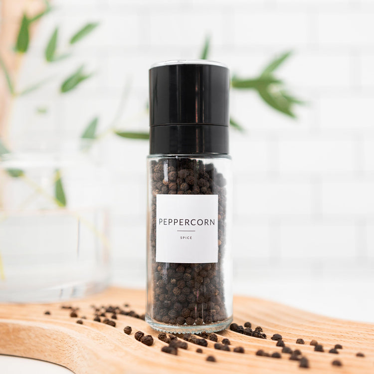 Glass Spice Jars with Label (24 Count)
