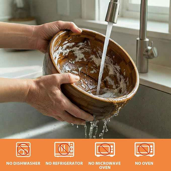 5 Qt Solid Wood Mixing Bowl Compatible with KitchenAid Tilt-Head Stand Mixer, Handcrafted Natural Wooden Bowl for 4.5-5 Qt K45SS KSM75 KSM150, Ideal for Bread Dough & Salads (Light Brown)