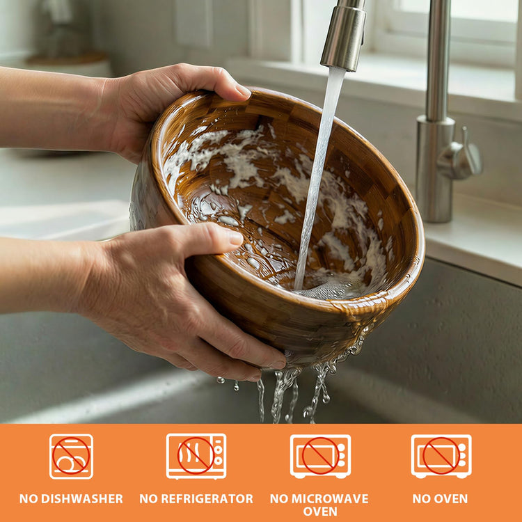 5 Qt Solid Wood Mixing Bowl Compatible with KitchenAid Tilt