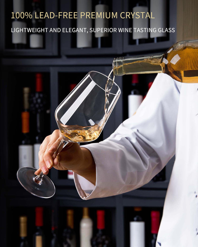 17 oz Lead Free Wine Glasses Set of 6 (6 Count)