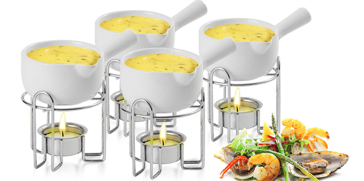 Butter Warmer with Handle for Seafood Set of 4