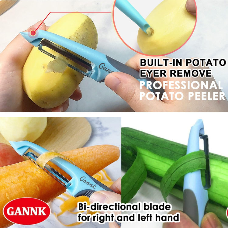 Potato Apple Vegetable Peelers for Kitchen (2 Count)