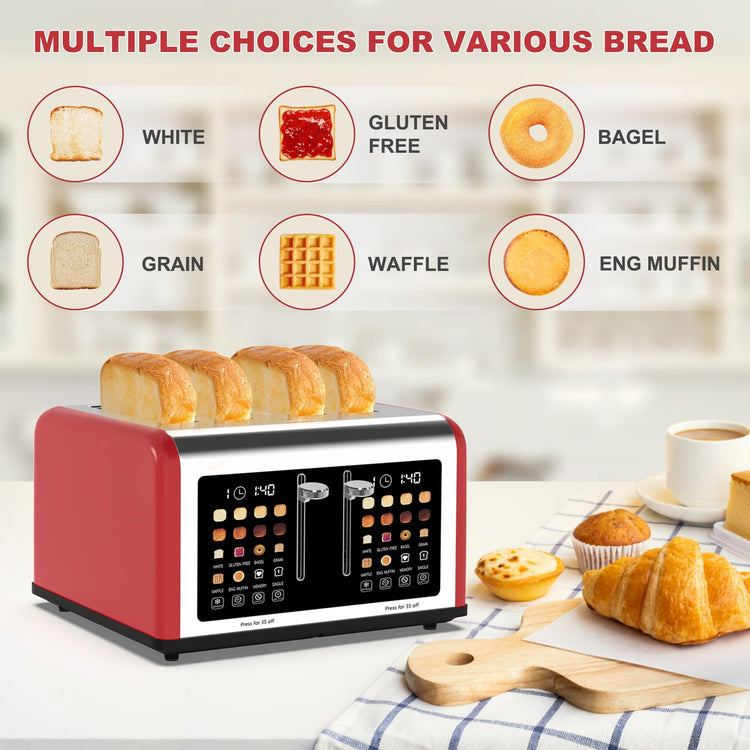 4 Slice Toaster Touch Screen (4 Count)
