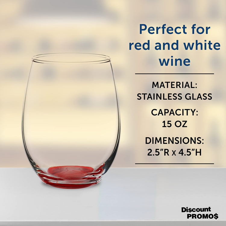 Stemless Wine Glasses in Bulk by ARC Perfection (10 Count)