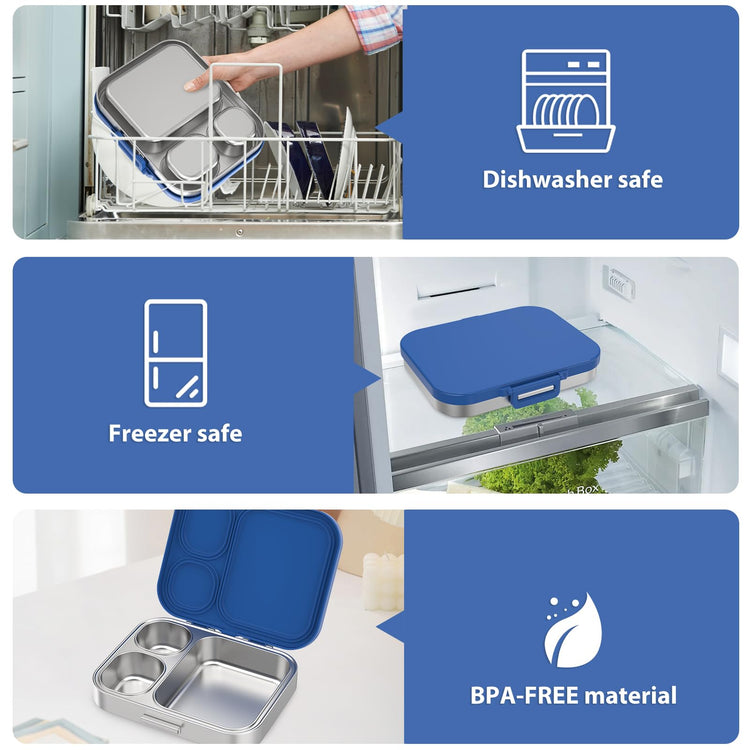 Stainless Steel Bento Lunch Box for Kids