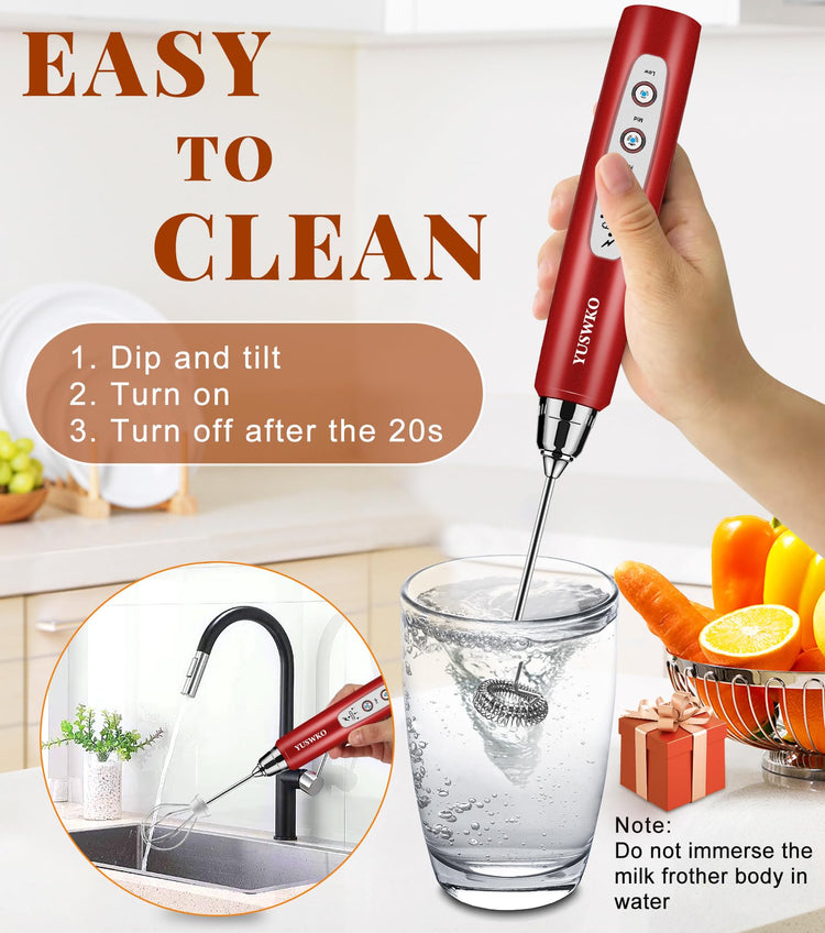 Handheld Milk Frother Wand for Coffee